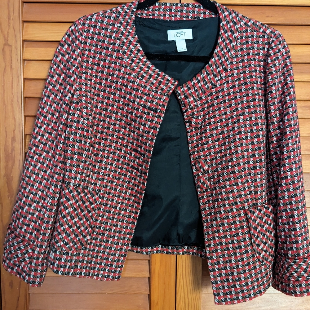 Cropped twill jacket - Picture 6 of 6